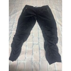 SWITCH REMARKABLE Mens Black‎ Ruched Zipper Pocket Jogger Pants Size 4XL